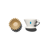 Blue Bottle Coffee Dripper with Blue Bottle Coffee Filters