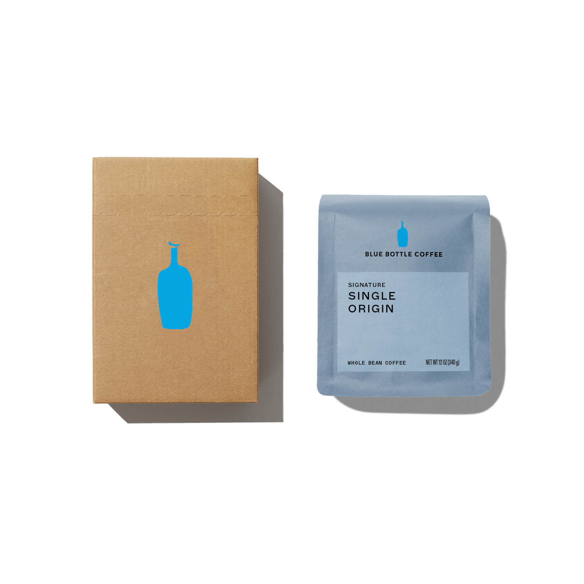 Whole Bean coffee and shipping box
